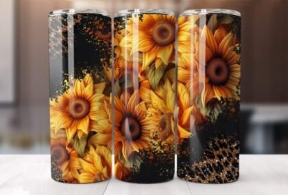 sunflower sublimation tumbler