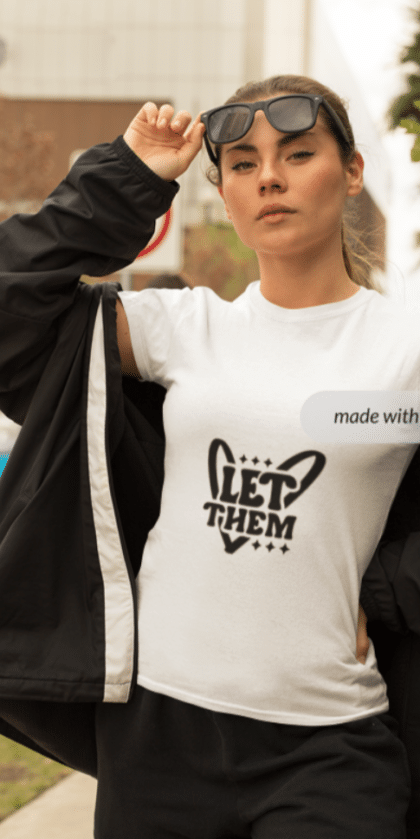 Let Them- Black Lettering T-Shirt